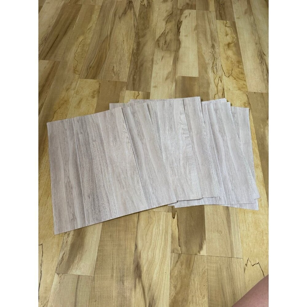 Lot of Main Street Peel and Stick Wallpaper Sheets – Wood Look